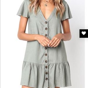Betsy Buttons Light Mini Dress!